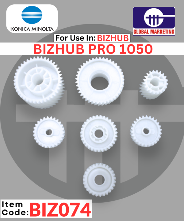 BIZ074 - DEVELOPING GEAR SET BIZHUB PRO 1050 7 PCS