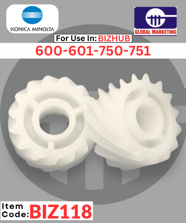 BIZ118 - TONER RECYLE PIPE GEAR SET 2 PCS