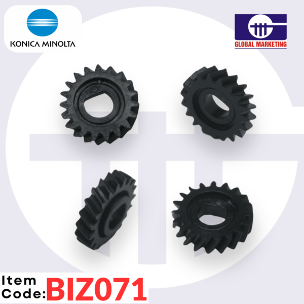 BIZ071 - DEVELOPING GEAR KIT (with shaft)  4PCS - Image 4