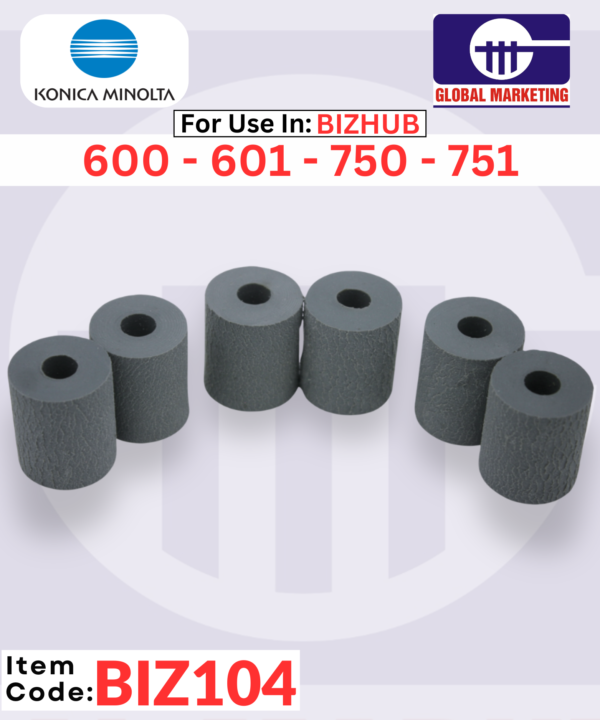 BIZ104 - PAPER EXIT  ROLLER (MEDIUM) 6PCS
