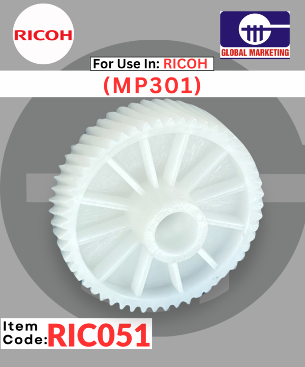 RIC51 - MAIN DRIVE MOTOR GEAR (WHITE)1PCS