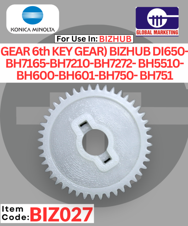 BIZ027 - WEB SUPPLY UNIT GEAR SET (GEAR 6th KEY GEAR) 1PCS
