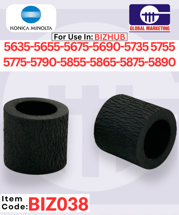 BIZ038 - MANUAL PAPER FEED RUBBER (DYE MADE) 2PCS