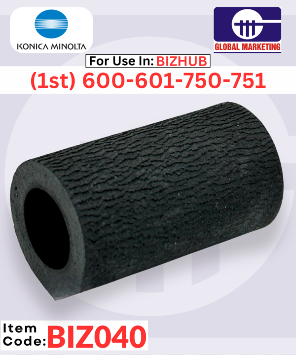BIZ040 - A.D.F PAPER FEED ROLLER (1st) 1PCS