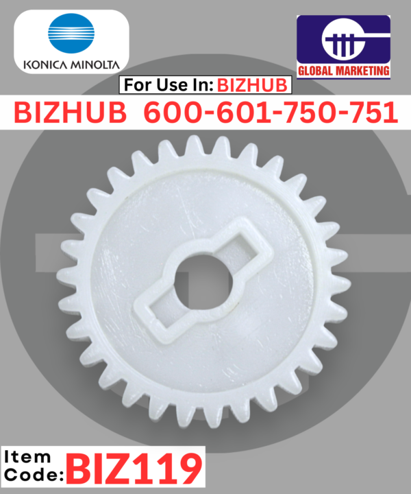 BIZ119 - TONER SUPPLY UNIT GEAR 1PCS