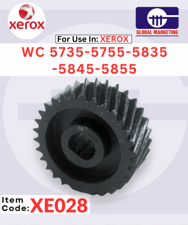 XE28 - MAGNET ROLLER DRIVE GEAR (Black 30 Teeth) 1PCS